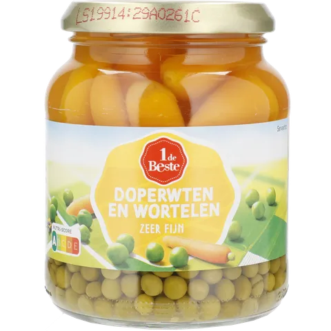 1 de Beste Doperwten en wortelen