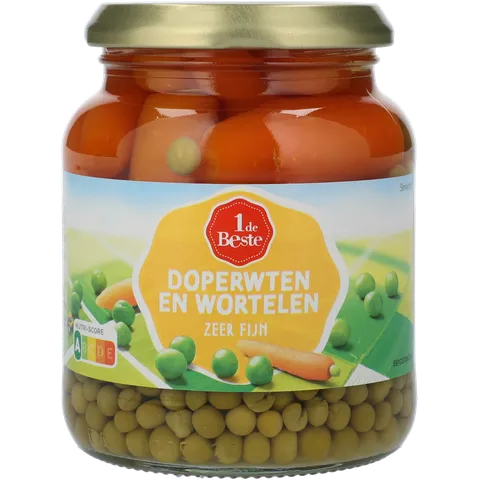 1 de Beste Doperwten en wortelen fijn