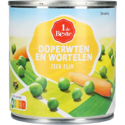 1 de Beste Doperwten en wortelen extra fijn