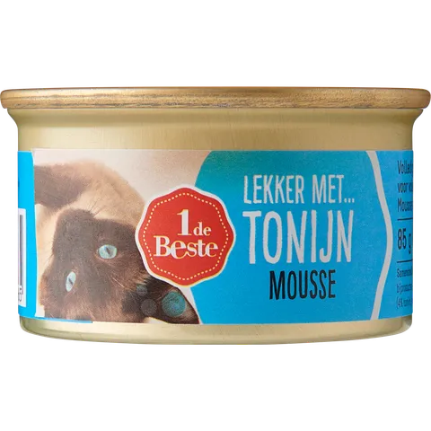 1 de Beste Kattenmousse tonijn