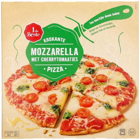 1 de Beste Krokante pizza mozzarella cherry