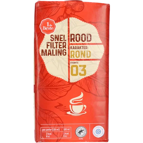 1 de Beste Filterkoffie roodmerk