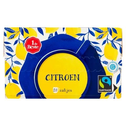 1 de Beste Vruchtenthee citroen kop 20 zakjes
