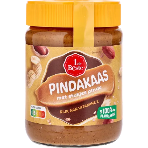 1 de Beste Pindakaas met stukjes