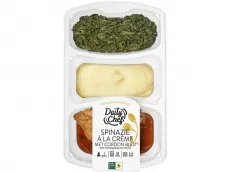 Daily Chef Spinazie met cordon blue en puree