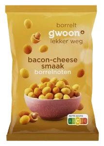 G'woon Borrelnoten Bacon & Kaas