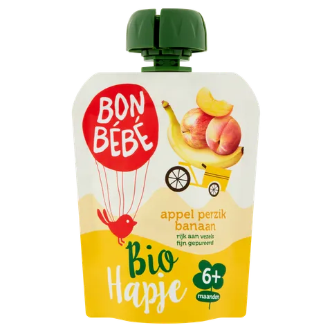 Bonbebe 4m+ Knijpzak Appel Perzik