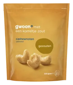 G'woon Cashewnoten Gezout