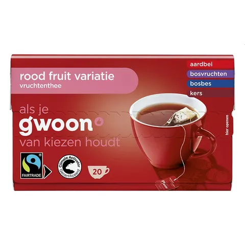 G'woon Rood Fruit Variatie Thee