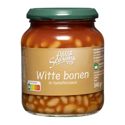 Witte bonen in tomatensaus