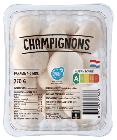 Neutraal Champignons wit voordeelverpakking