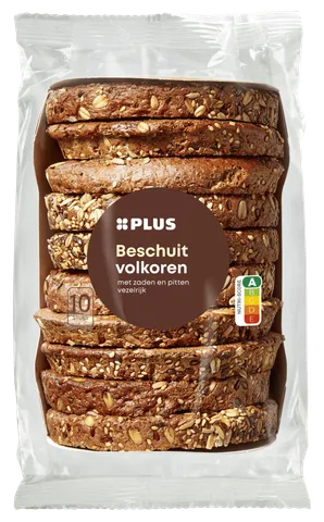 PLUS Beschuit volkoren met zaden