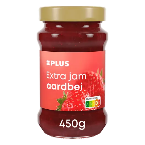PLUS Extra aardbeienjam