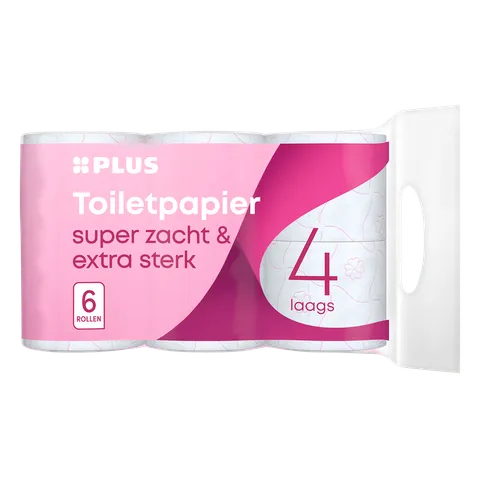 PLUS Toiletpapier 4-laags