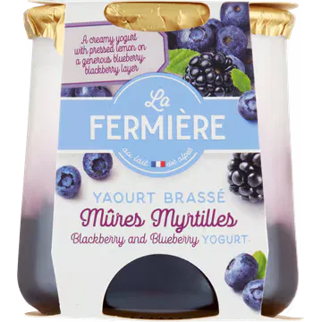 LA FERMIERE La Fermière Bosbessen & Bramen Yoghurt 160 g