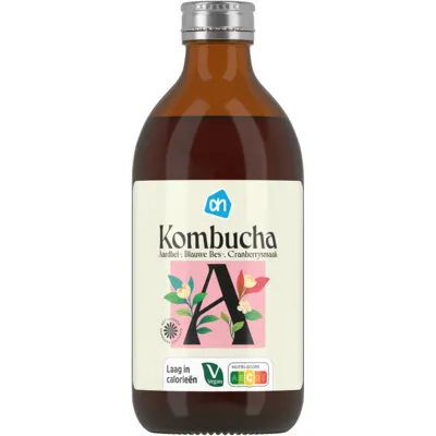 AH Kombucha aardbei blauwe bes cranberry
