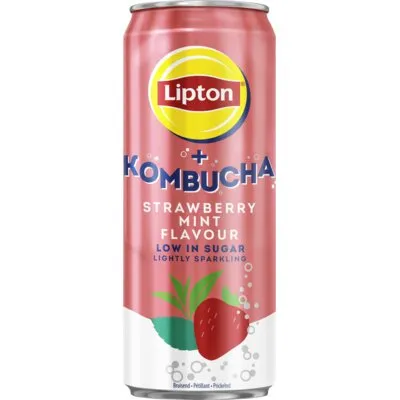 Lipton Ice tea kombucha strawberry mint flavour