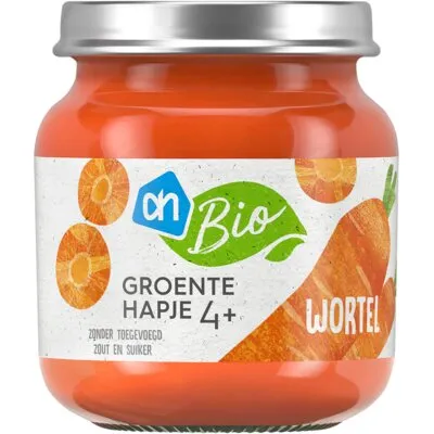 AH Biologisch Groentehapje wortel 4+