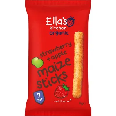Ella's kitchen Maize sticks aardbei & appel 7m+