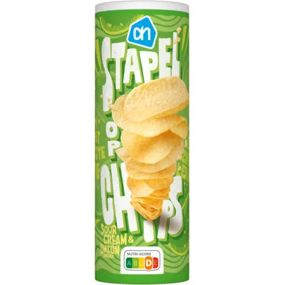 AH Stapel op chips sour cream & onion