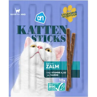 AH Kattensticks met zalm