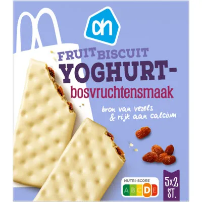 AH Fruitbiscuit yoghurt bosvruchtensmaak