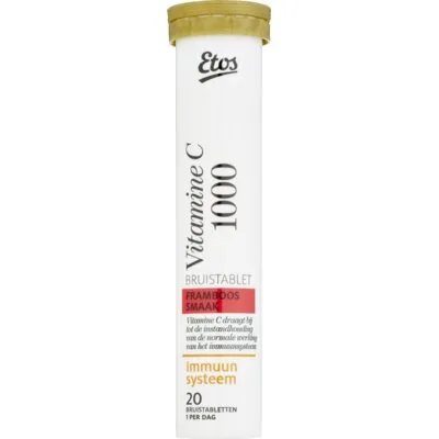 Etos Vitamine C 1000 mg Bruistablet Framboos