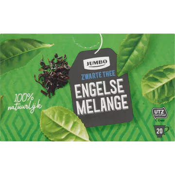 Jumbo Zwarte Thee Engelse Melange Kop 20 Stuks