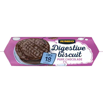 Jumbo Digestive Biscuit Pure Chocolade 300 g