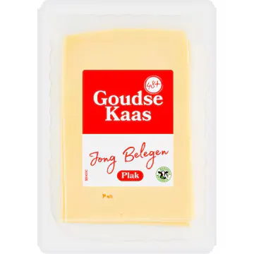 Neutraal (merkloos) Goudse Kaas Jong Belegen 48+ Plakken 190 g