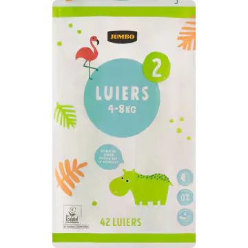 Jumbo Luiers Maat 2 4-8 kg 42 Stuks