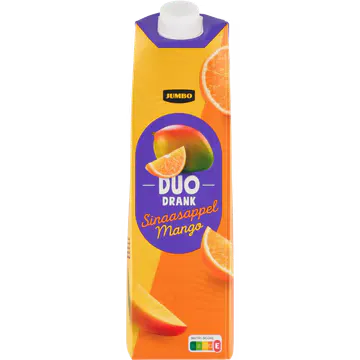 Jumbo Duo Drank Sinaasappel Mango 1 L