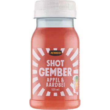 Jumbo Shot Gember, Appel & Aardbei 125ML