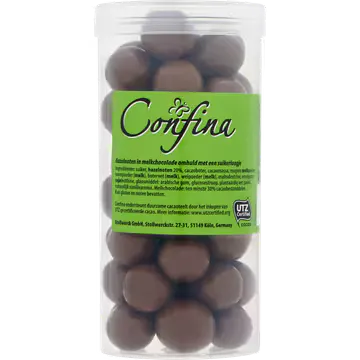 CONFIN Confina Hazelnoten in Melkchocolade 200 g