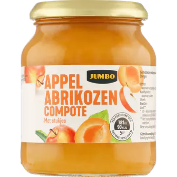 Jumbo Appel Abrikozen Compote met Stukjes 360 g