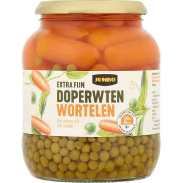 Jumbo Extra Fijn Doperwten Wortelen 680 g