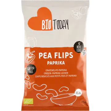 Bio Today BioToday Erwtenflips Paprika 75 g