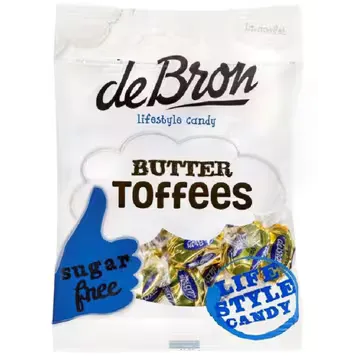 De Bron Butter Toffees Sugarfree 70 g