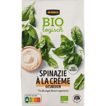 Jumbo Biologisch Spinazie à la Crème Gesneden 450 g