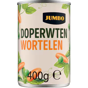 Jumbo Doperwten Wortelen Extra Fijn 400 g