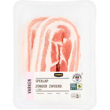 Jumbo Speklappen Zonder Zwoerd 2 Stuks