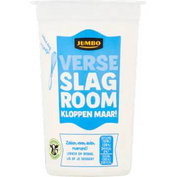 Jumbo Verse Ongeklopte Slagroom 250 ML