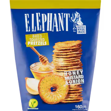 Elephant Pretzels honey mustard