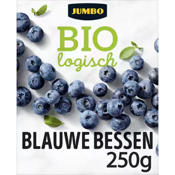 Jumbo Biologisch Blauwe Bessen 250 g