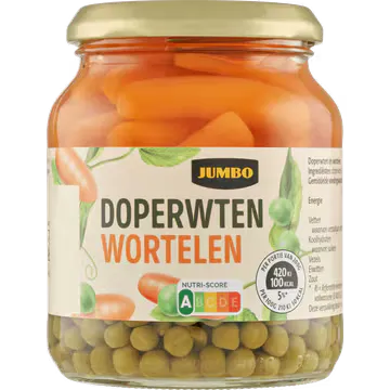 Jumbo Doperwten Wortelen 340 g