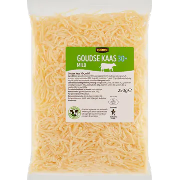 Neutraal (merkloos) Jumbo Geraspte Goudse Kaas 30+ Mild 250 g