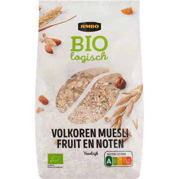 Jumbo Biologisch Volkoren Muesli Fruit en Noten 500 g