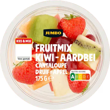 Jumbo Fruitmix Kiwi - Aardbei Cantaloupe Druif - Appel 175 g