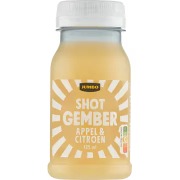 Jumbo Shot Gember, Appel & Citroen 125ML