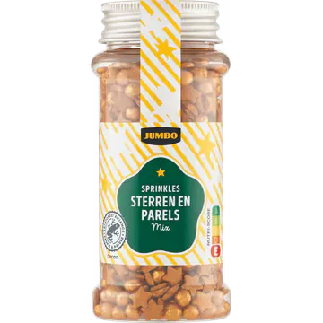 Jumbo Sprinkles Sterren en Parels Mix 60 g